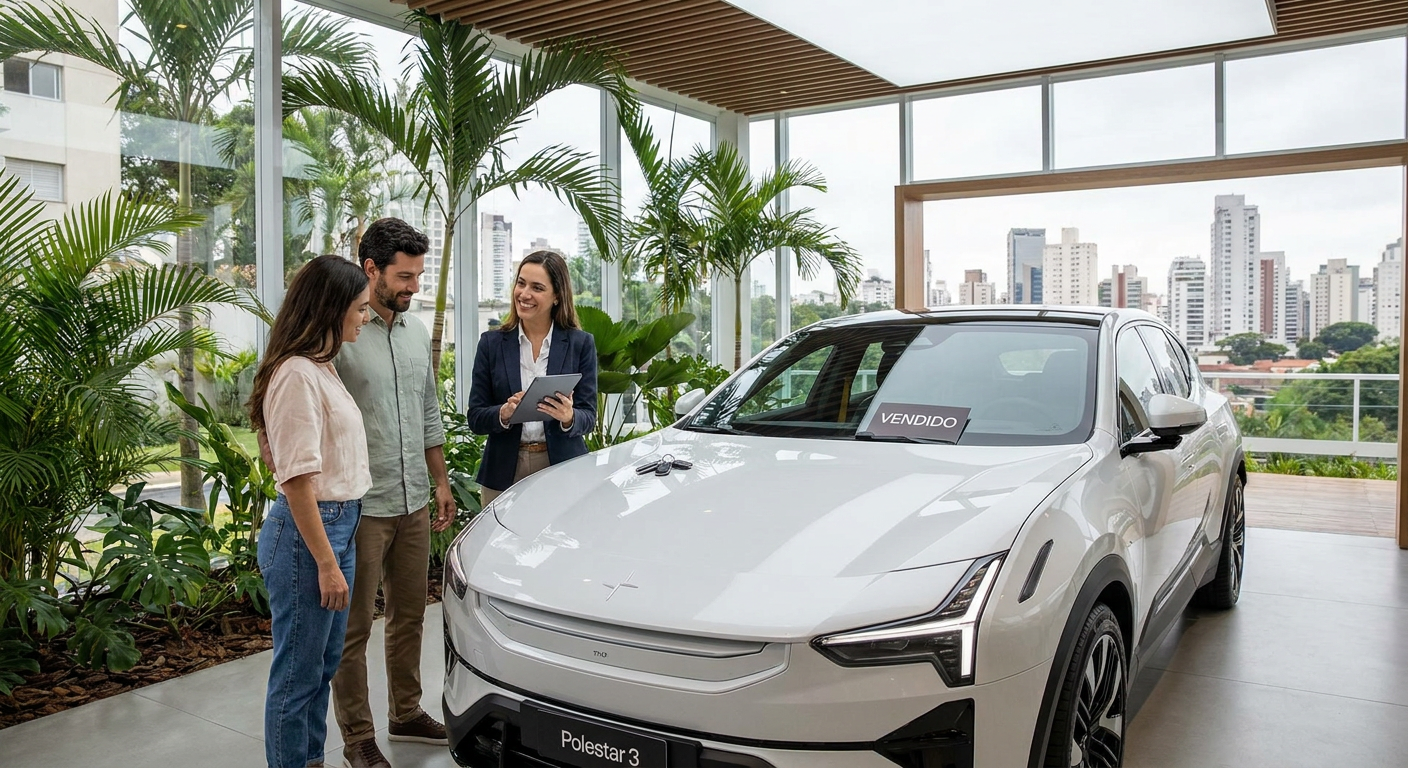 Gerente de revenda registrando a intenção de venda detran de um carro em um tablet Gerente de revenda registrando a intenção de venda detran de um carro em um tablet